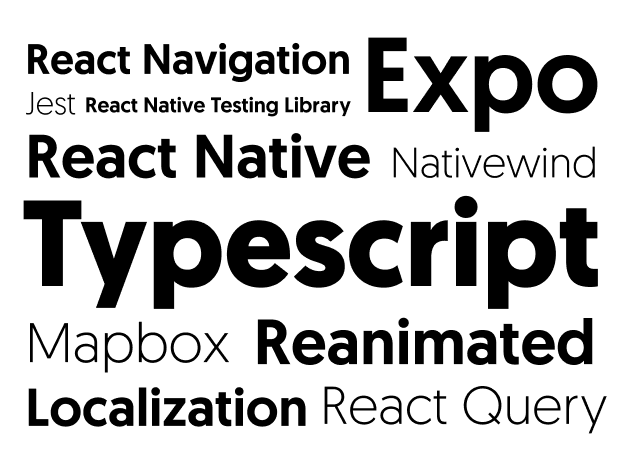 A list of technologies used in this project: react native, expo, typescript, nativewind, mapbox, localization, etc.